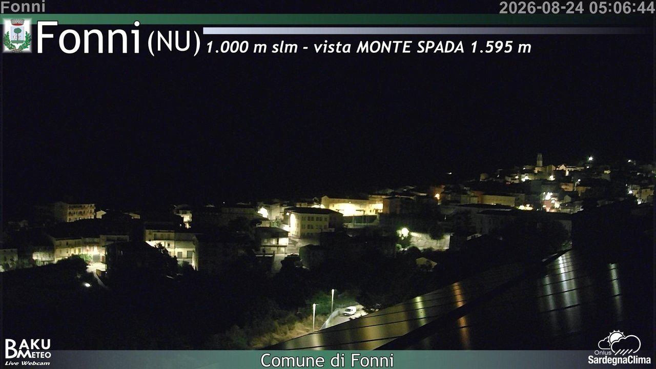 time-lapse frame, Fonni webcam