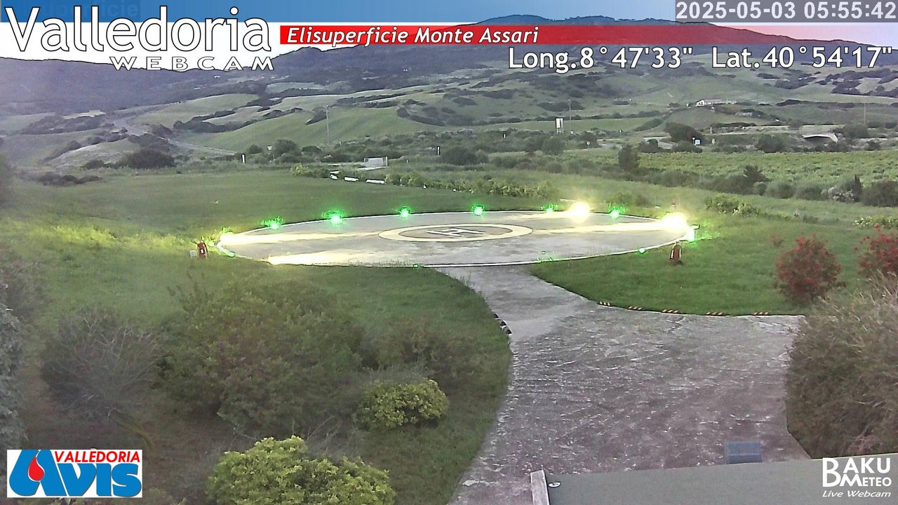 time-lapse frame, Valledoria webcam