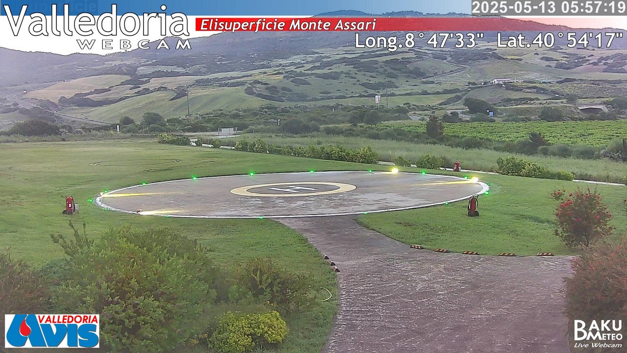 time-lapse frame, Valledoria webcam