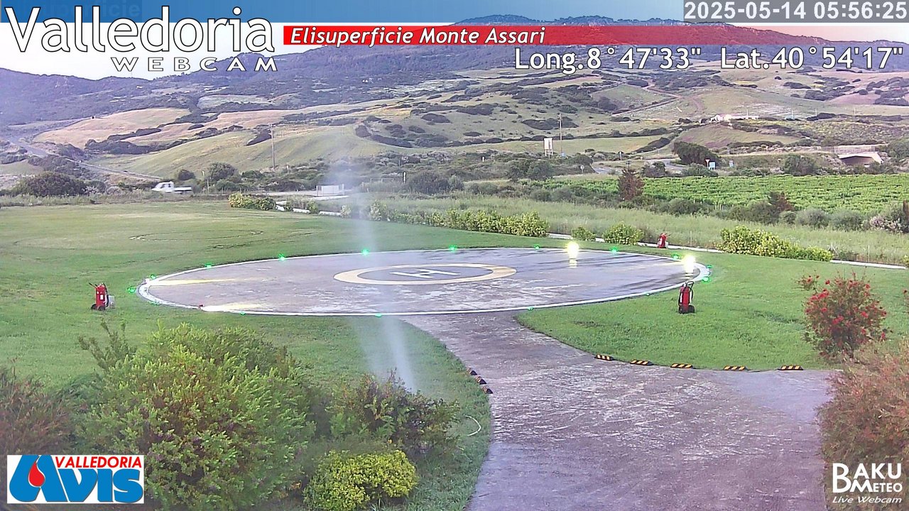 time-lapse frame, Valledoria webcam