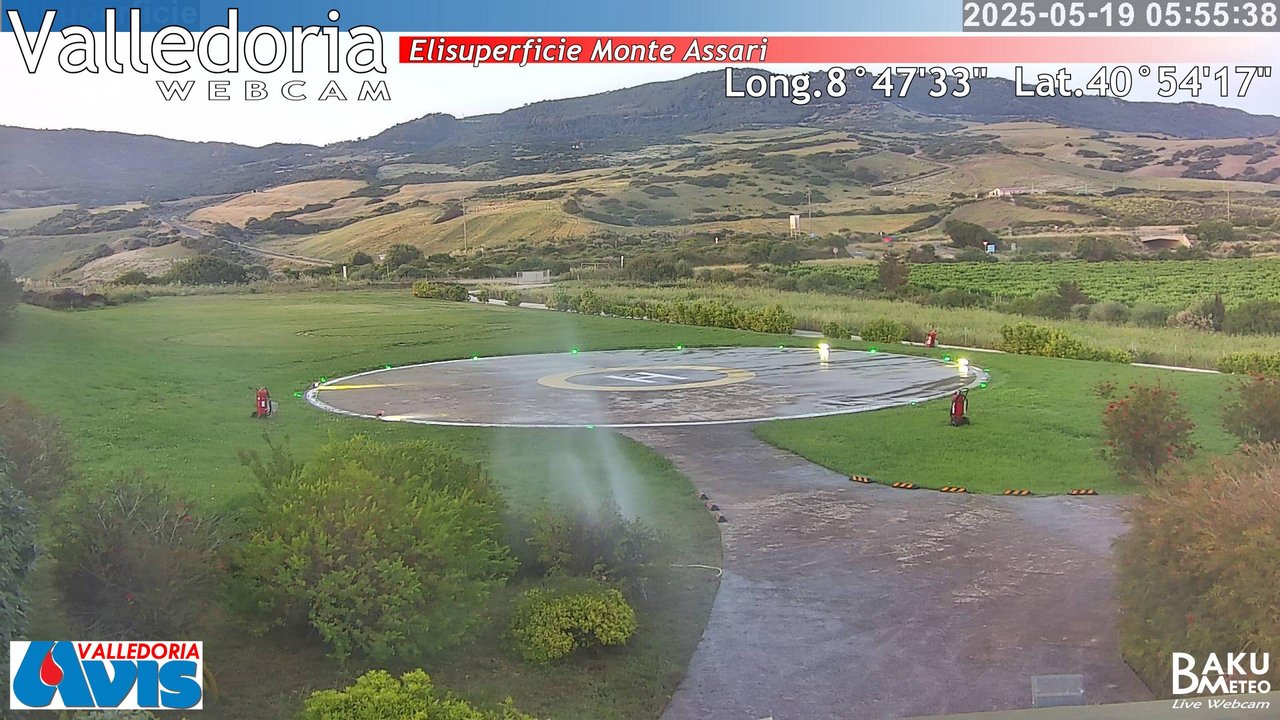 time-lapse frame, Valledoria webcam