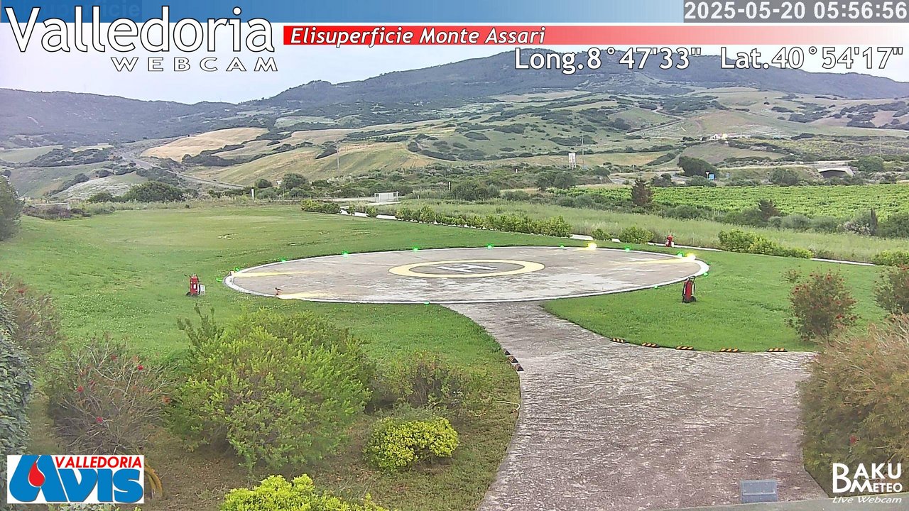 time-lapse frame, Valledoria webcam