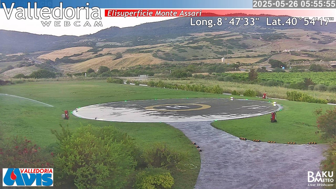 time-lapse frame, Valledoria webcam
