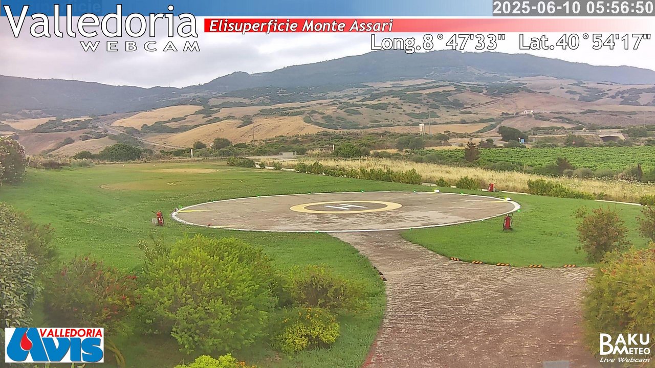 time-lapse frame, Valledoria webcam