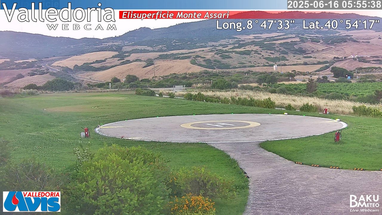 time-lapse frame, Valledoria webcam