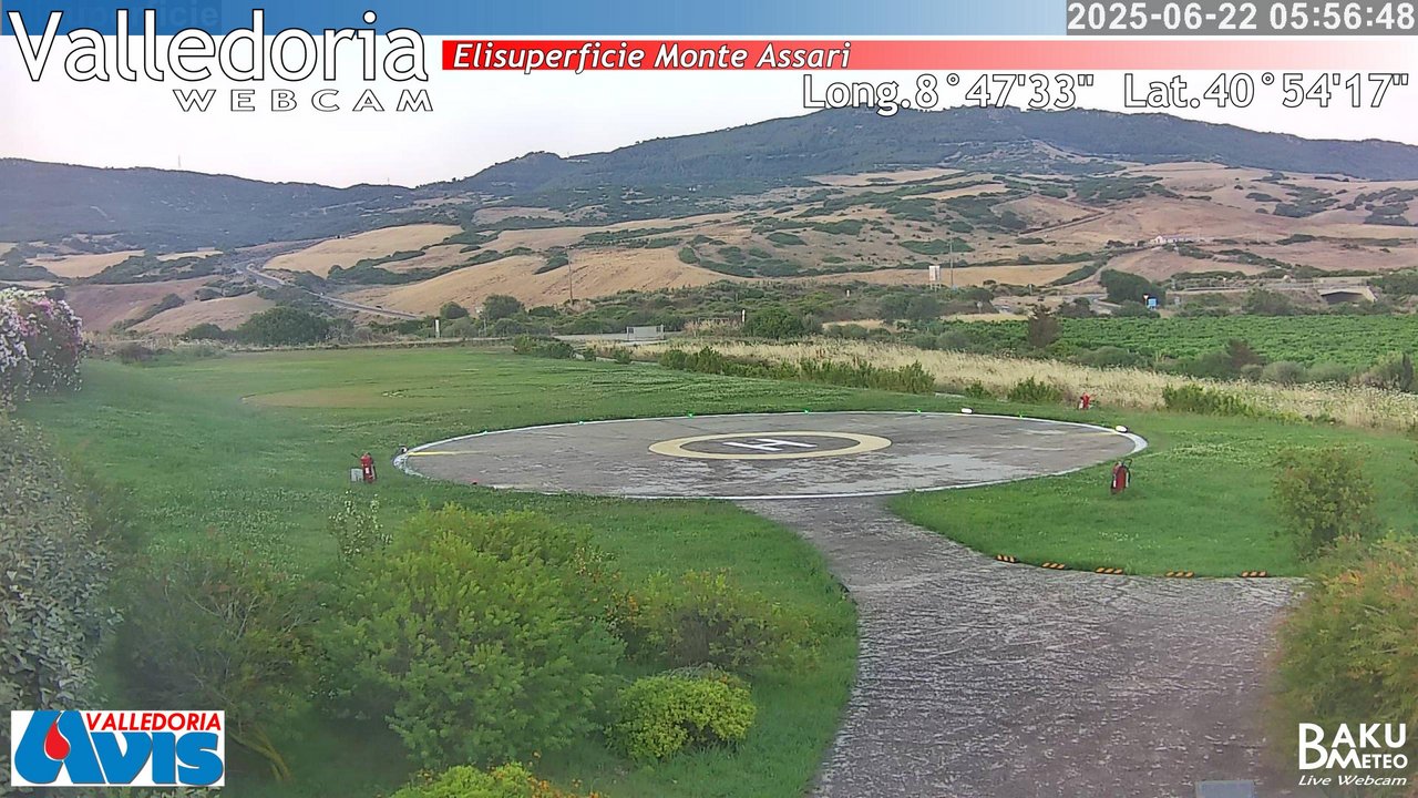 time-lapse frame, Valledoria webcam