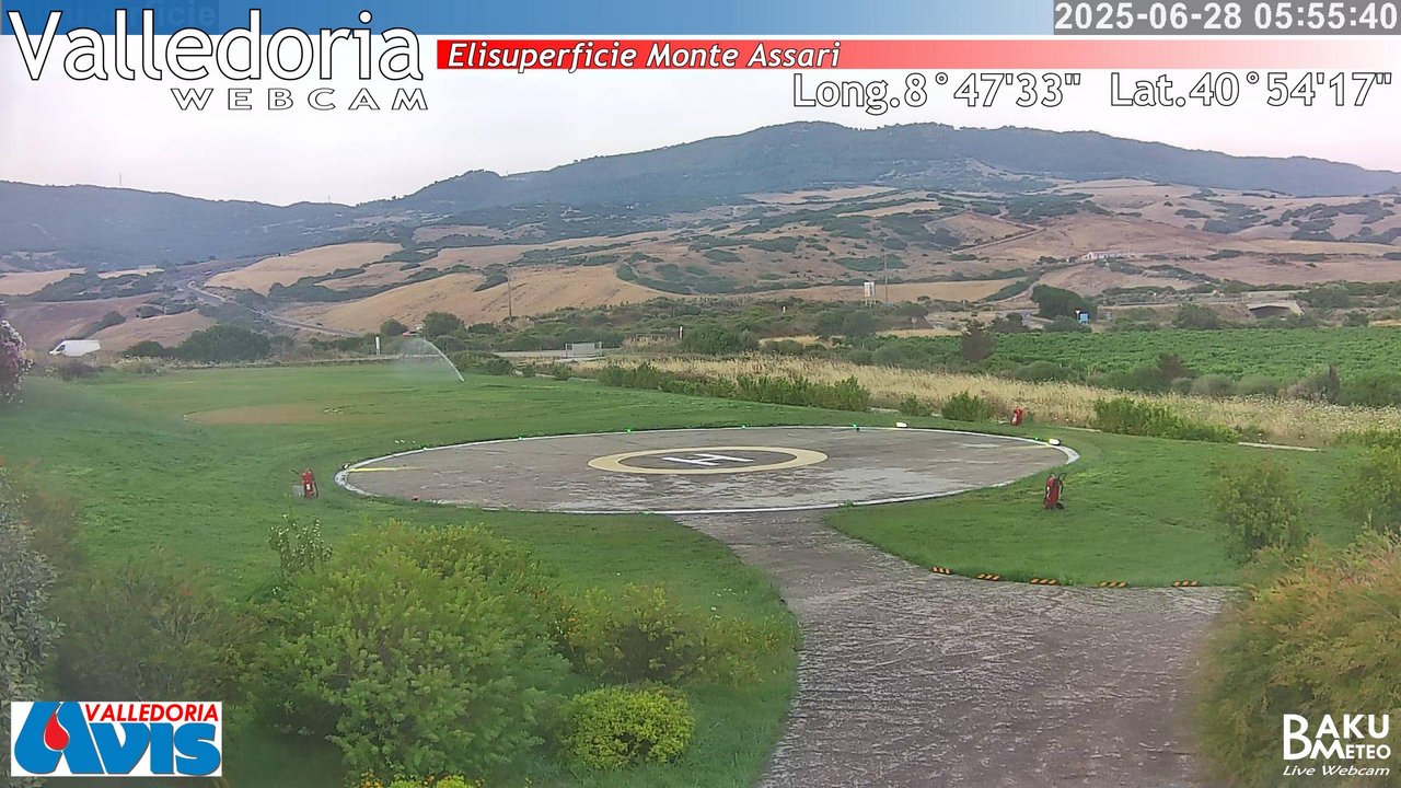 time-lapse frame, Valledoria webcam