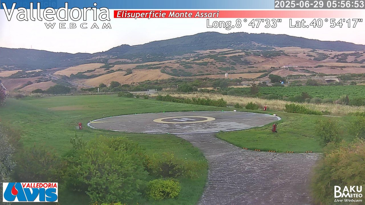 time-lapse frame, Valledoria webcam