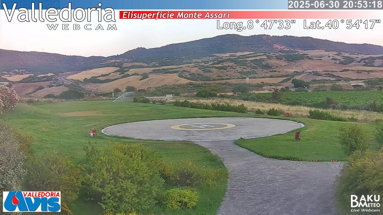 time-lapse frame, Valledoria webcam