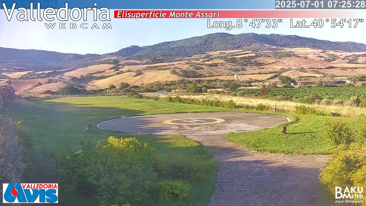 time-lapse frame, Valledoria webcam
