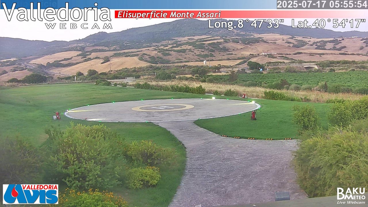 time-lapse frame, Valledoria webcam