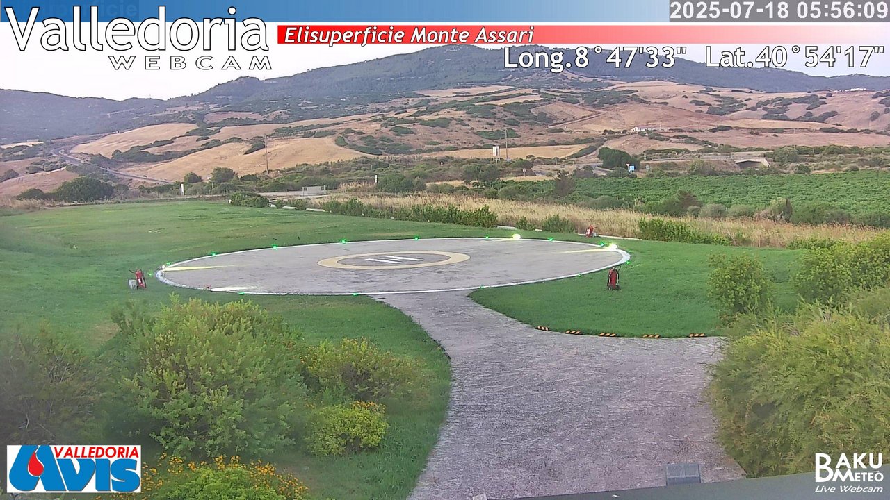 time-lapse frame, Valledoria webcam