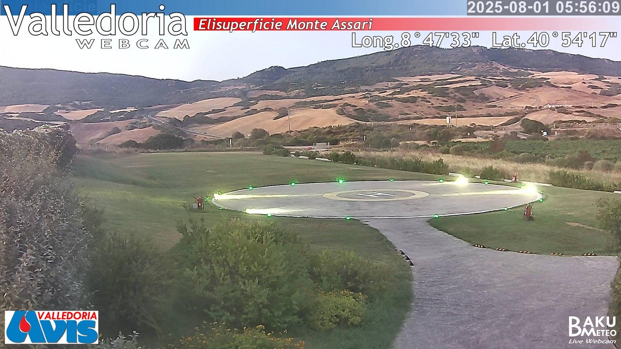 time-lapse frame, Valledoria webcam