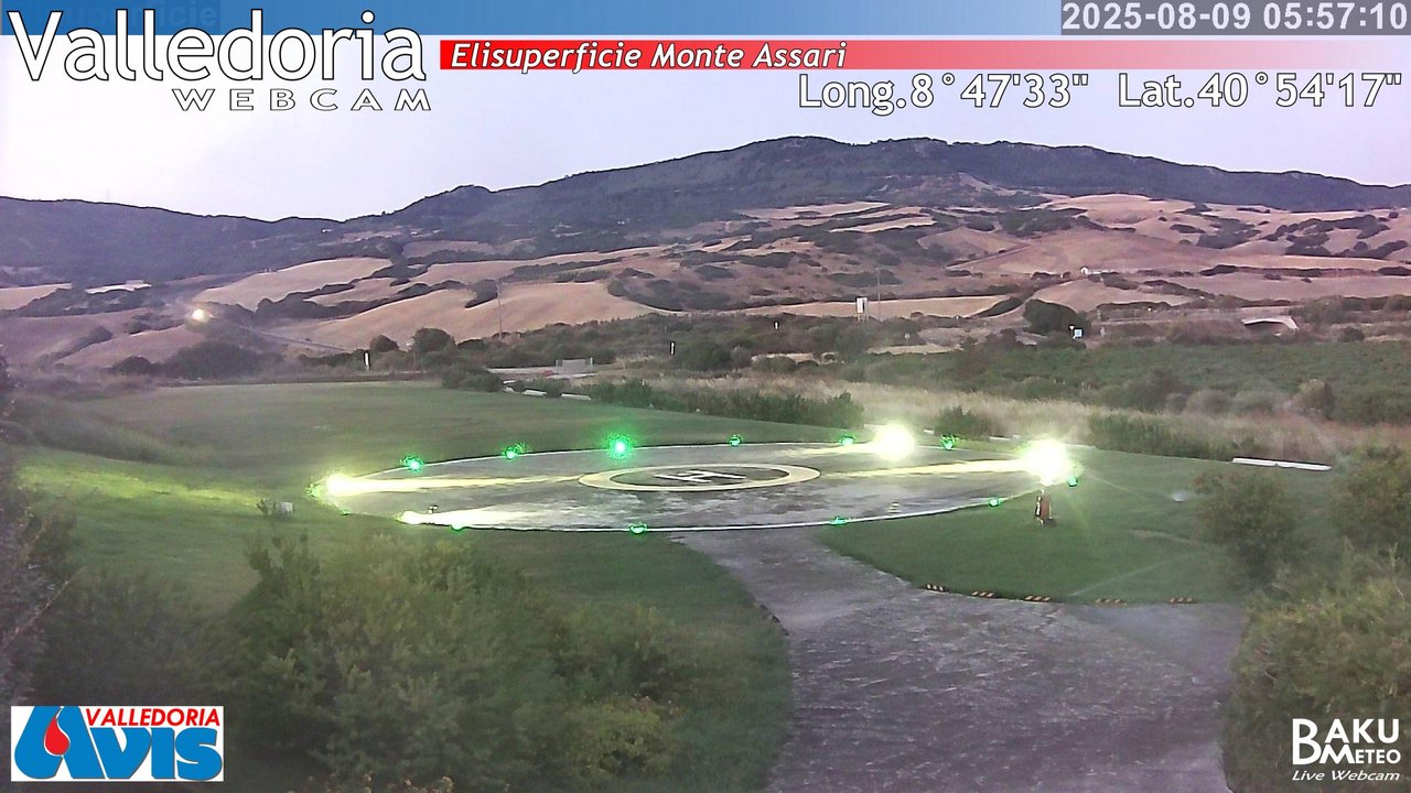 time-lapse frame, Valledoria webcam