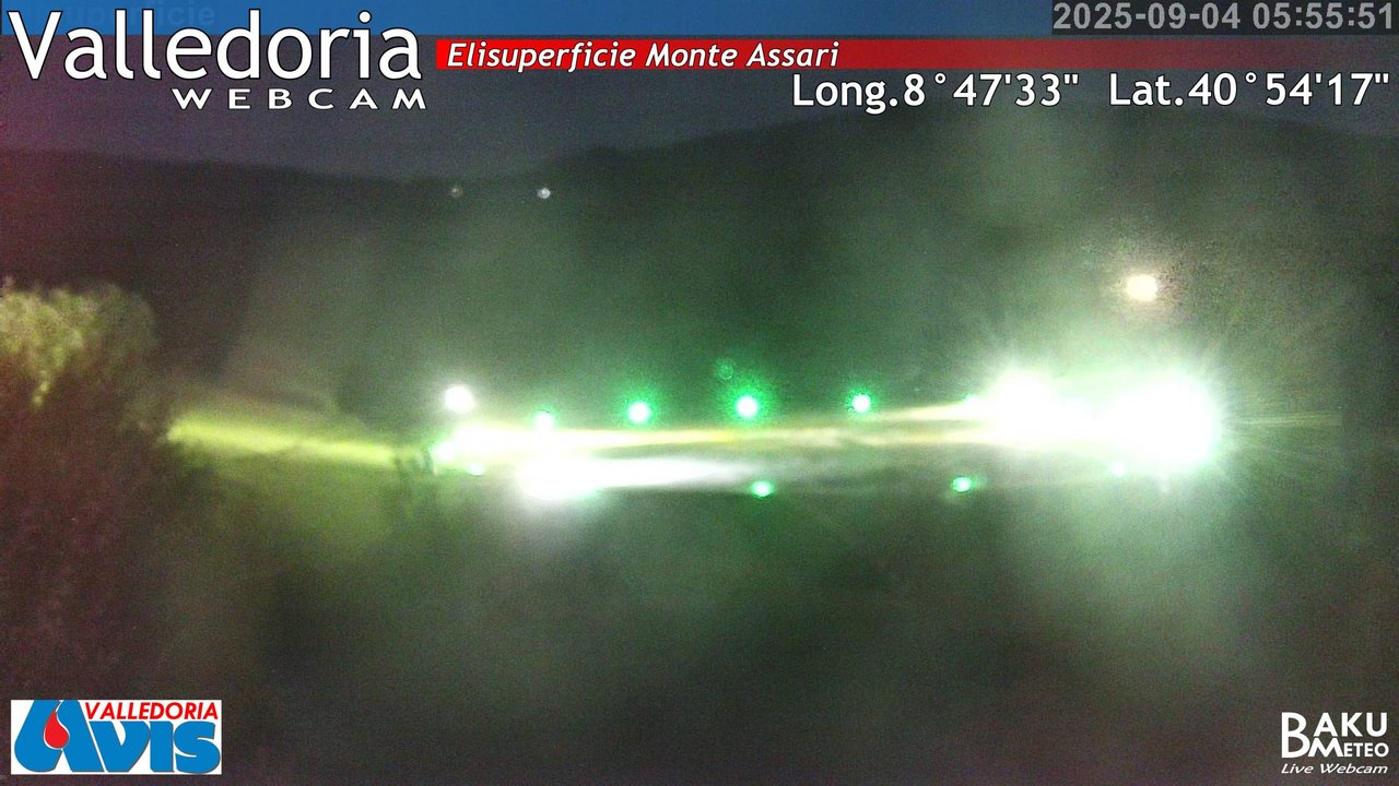 time-lapse frame, Valledoria webcam