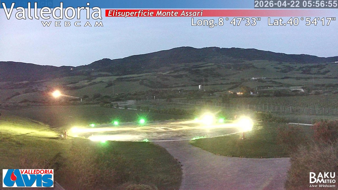 time-lapse frame, Valledoria webcam