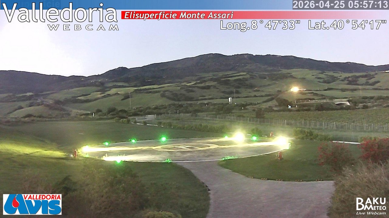 time-lapse frame, Valledoria webcam