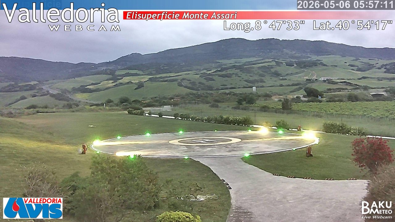 time-lapse frame, Valledoria webcam