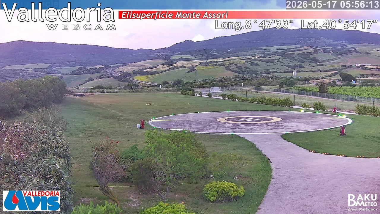 time-lapse frame, Valledoria webcam