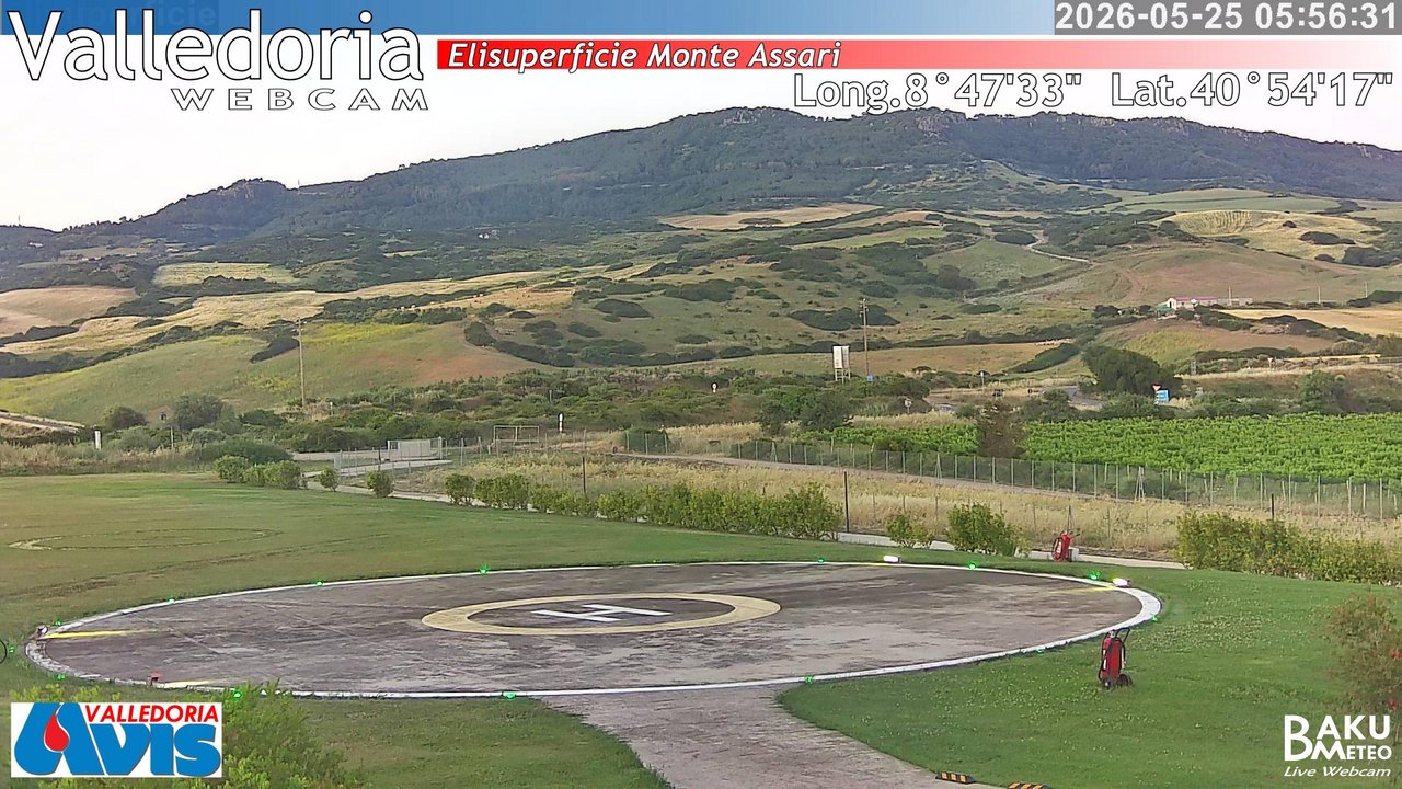 time-lapse frame, Valledoria webcam