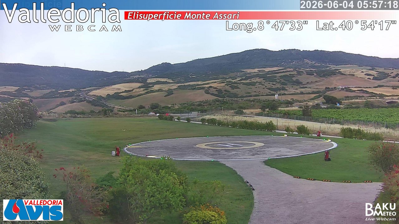 time-lapse frame, Valledoria webcam