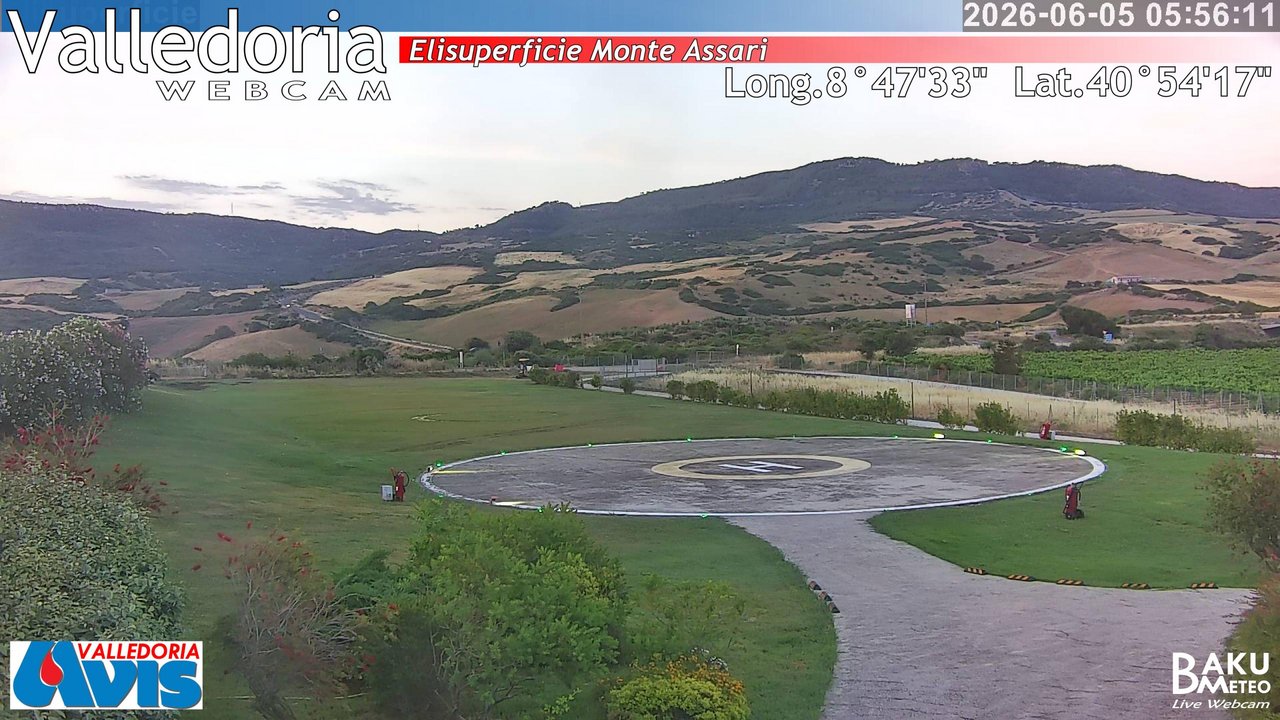 time-lapse frame, Valledoria webcam
