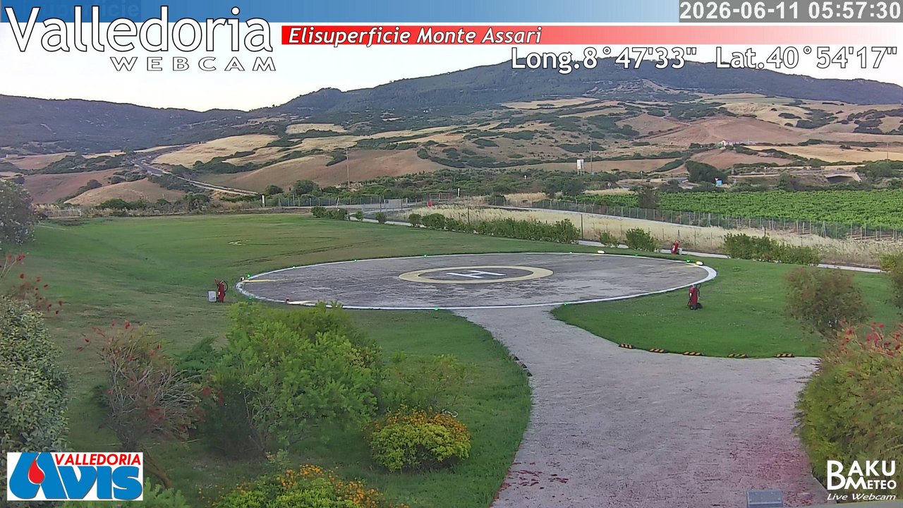 time-lapse frame, Valledoria webcam