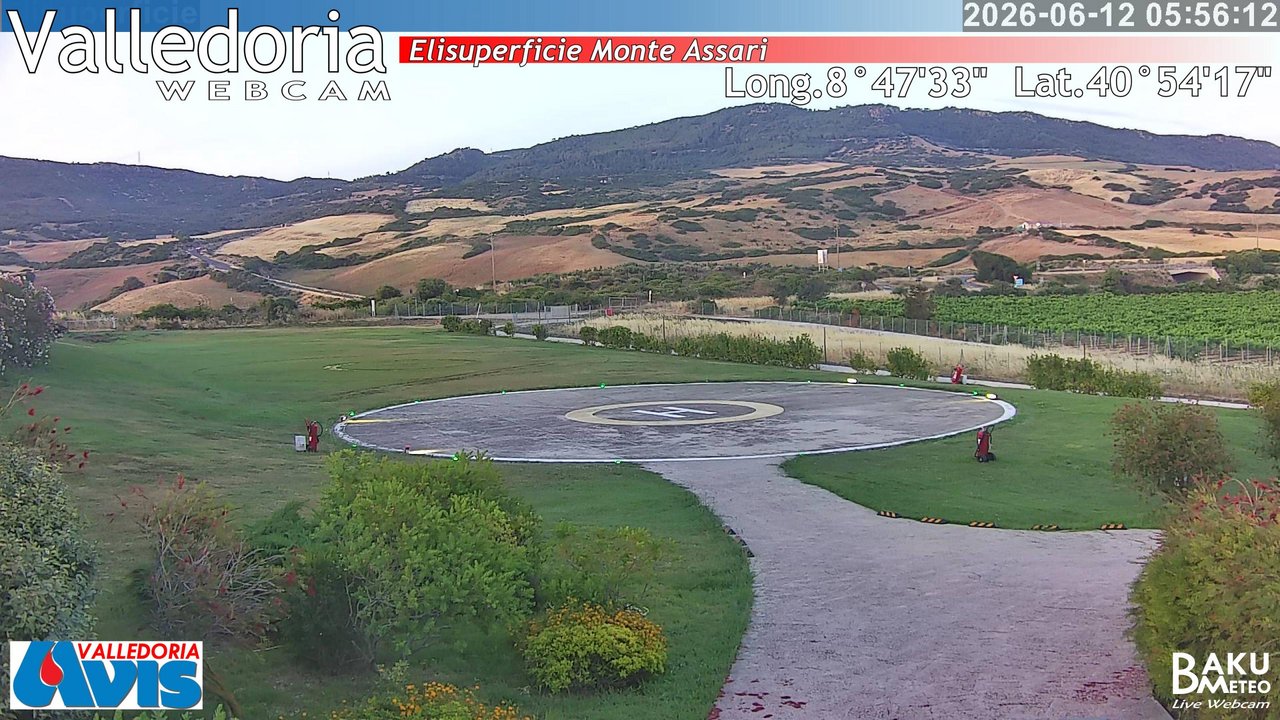 time-lapse frame, Valledoria webcam