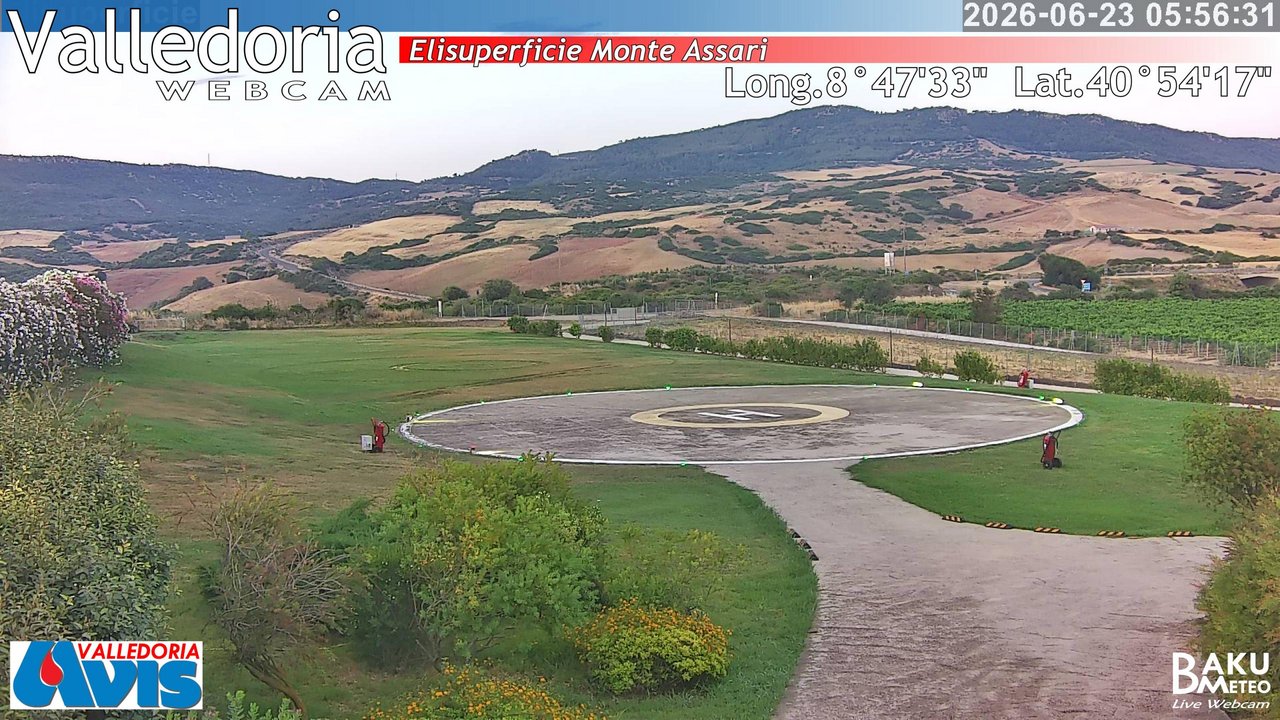 time-lapse frame, Valledoria webcam