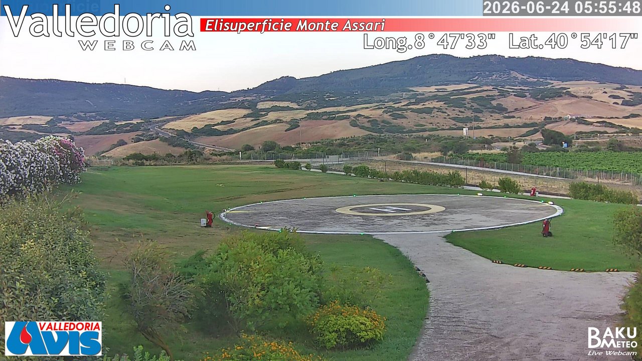 time-lapse frame, Valledoria webcam