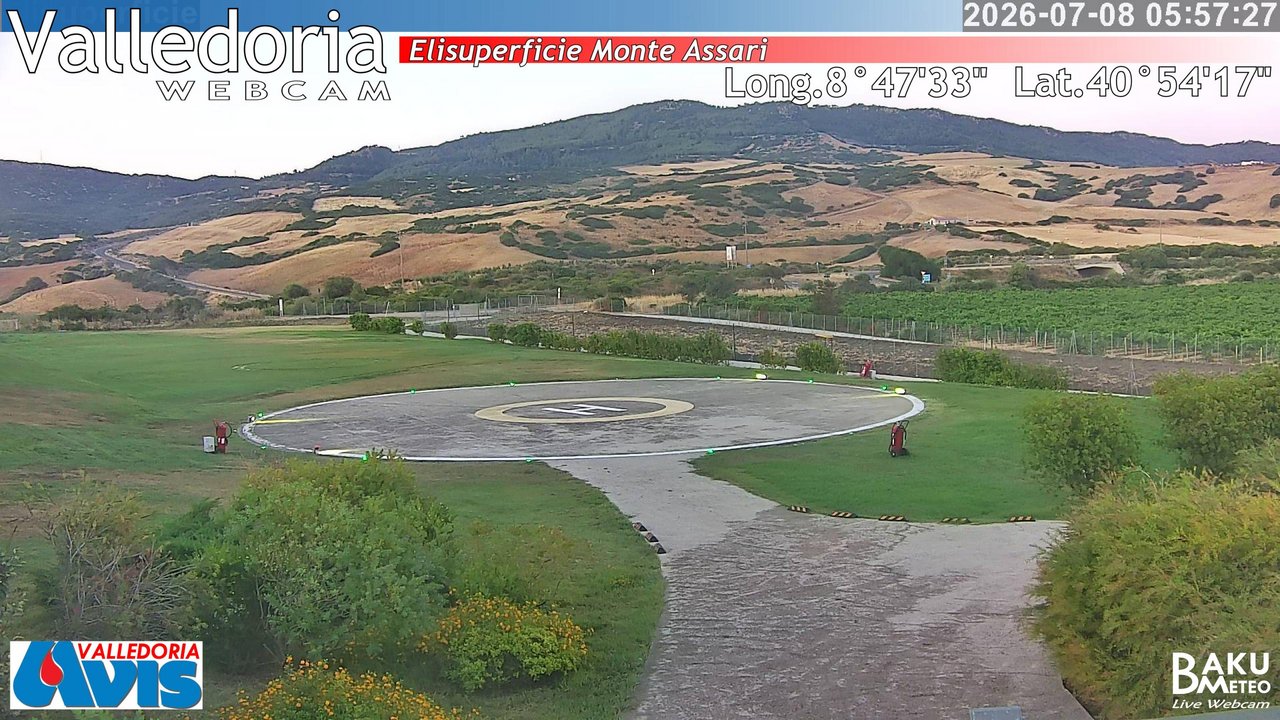 time-lapse frame, Valledoria webcam