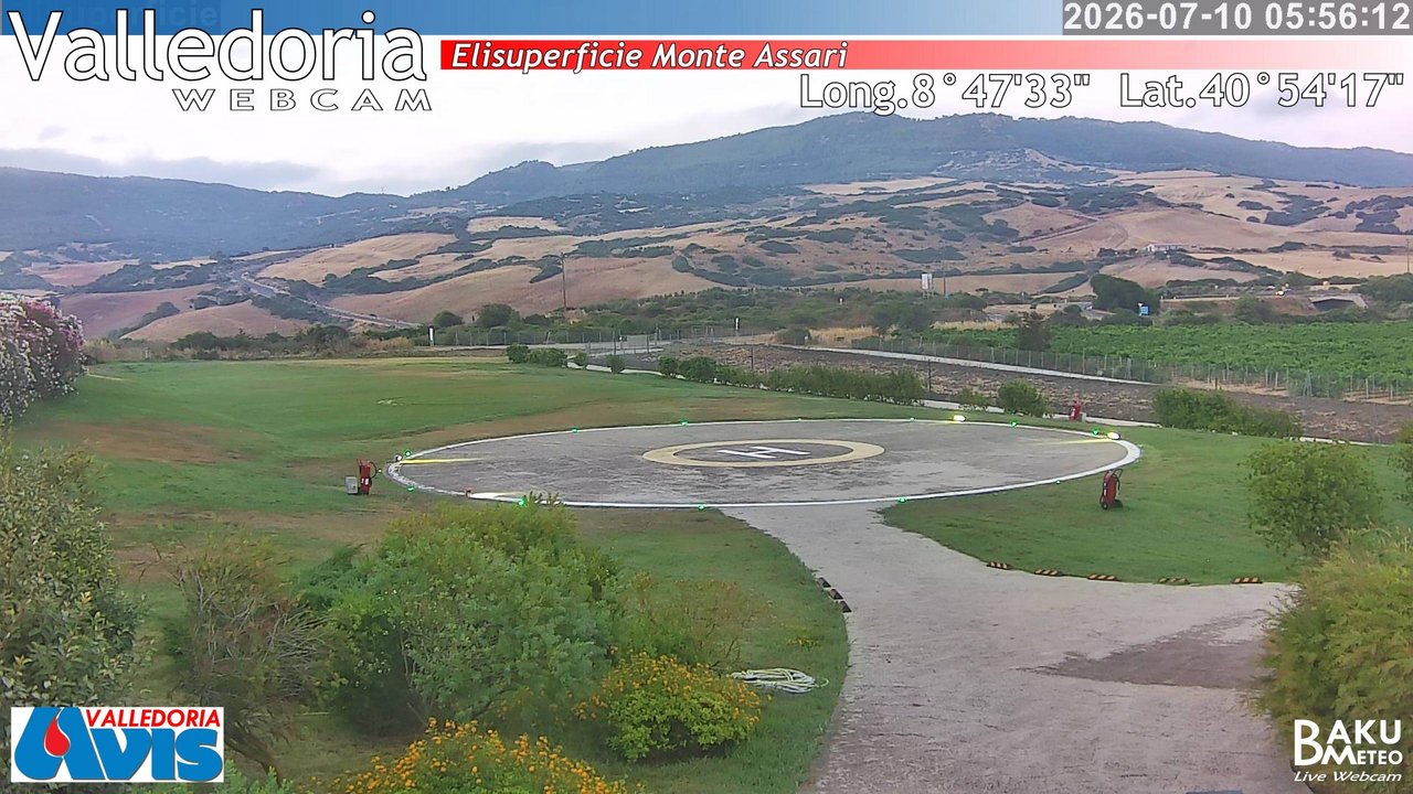 time-lapse frame, Valledoria webcam