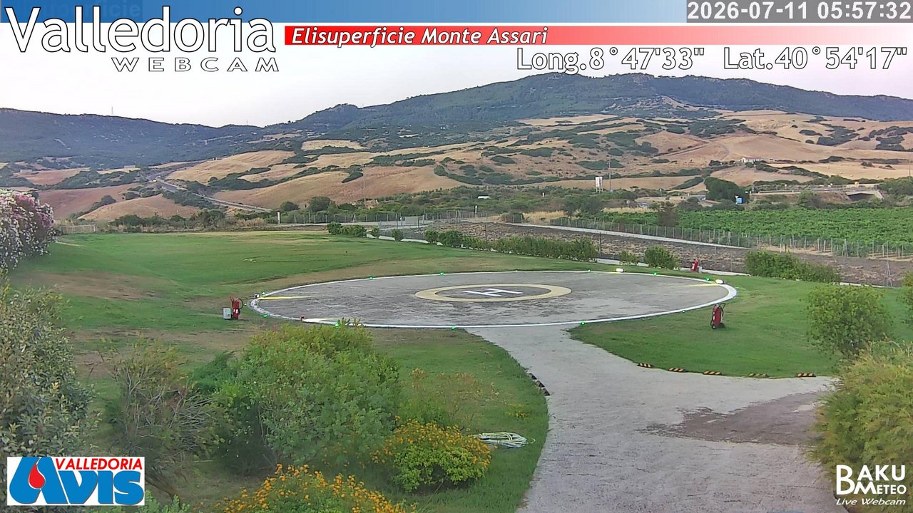 time-lapse frame, Valledoria webcam