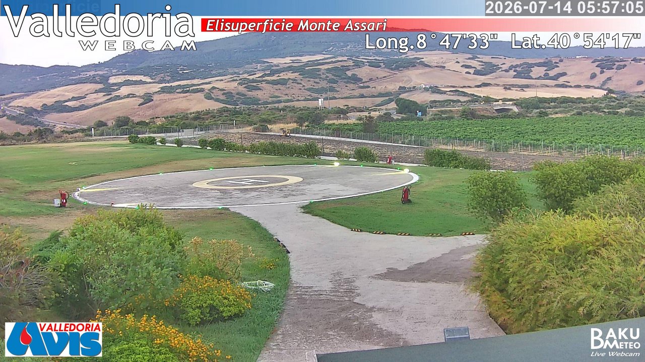 time-lapse frame, Valledoria webcam