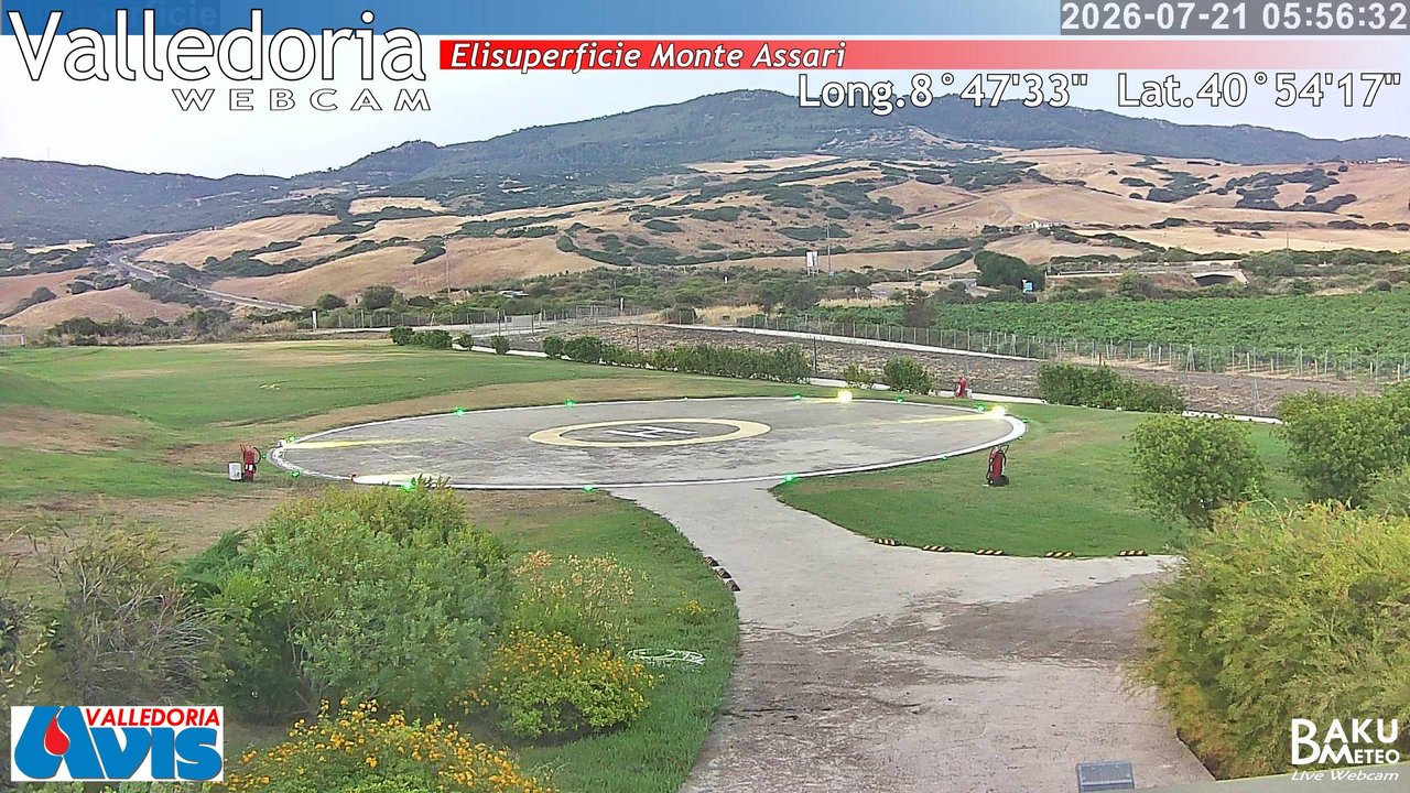 time-lapse frame, Valledoria webcam