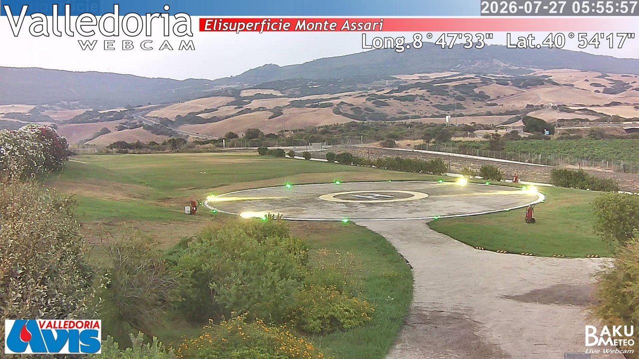 time-lapse frame, Valledoria webcam