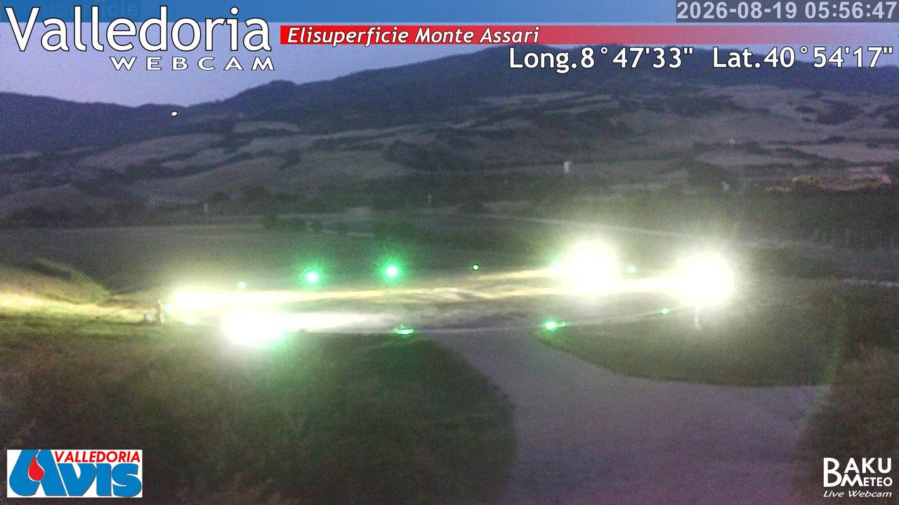 time-lapse frame, Valledoria webcam