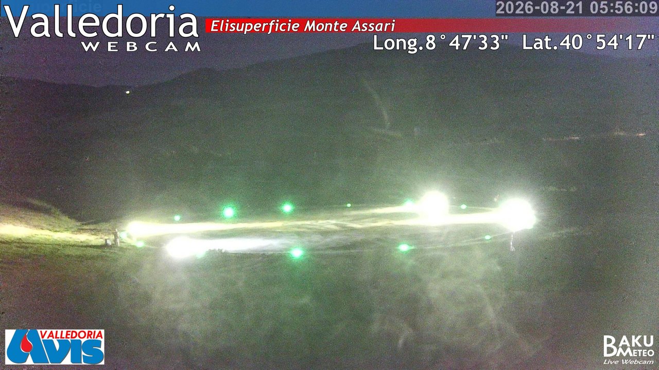 time-lapse frame, Valledoria webcam