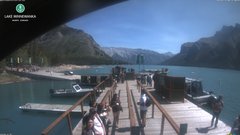 view from Lake Minnewanka on 2026-07-13