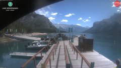 view from Lake Minnewanka on 2026-07-15