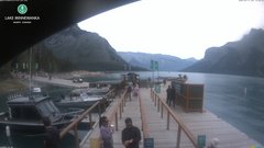 view from Lake Minnewanka on 2026-07-17