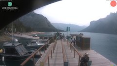 view from Lake Minnewanka on 2026-07-22
