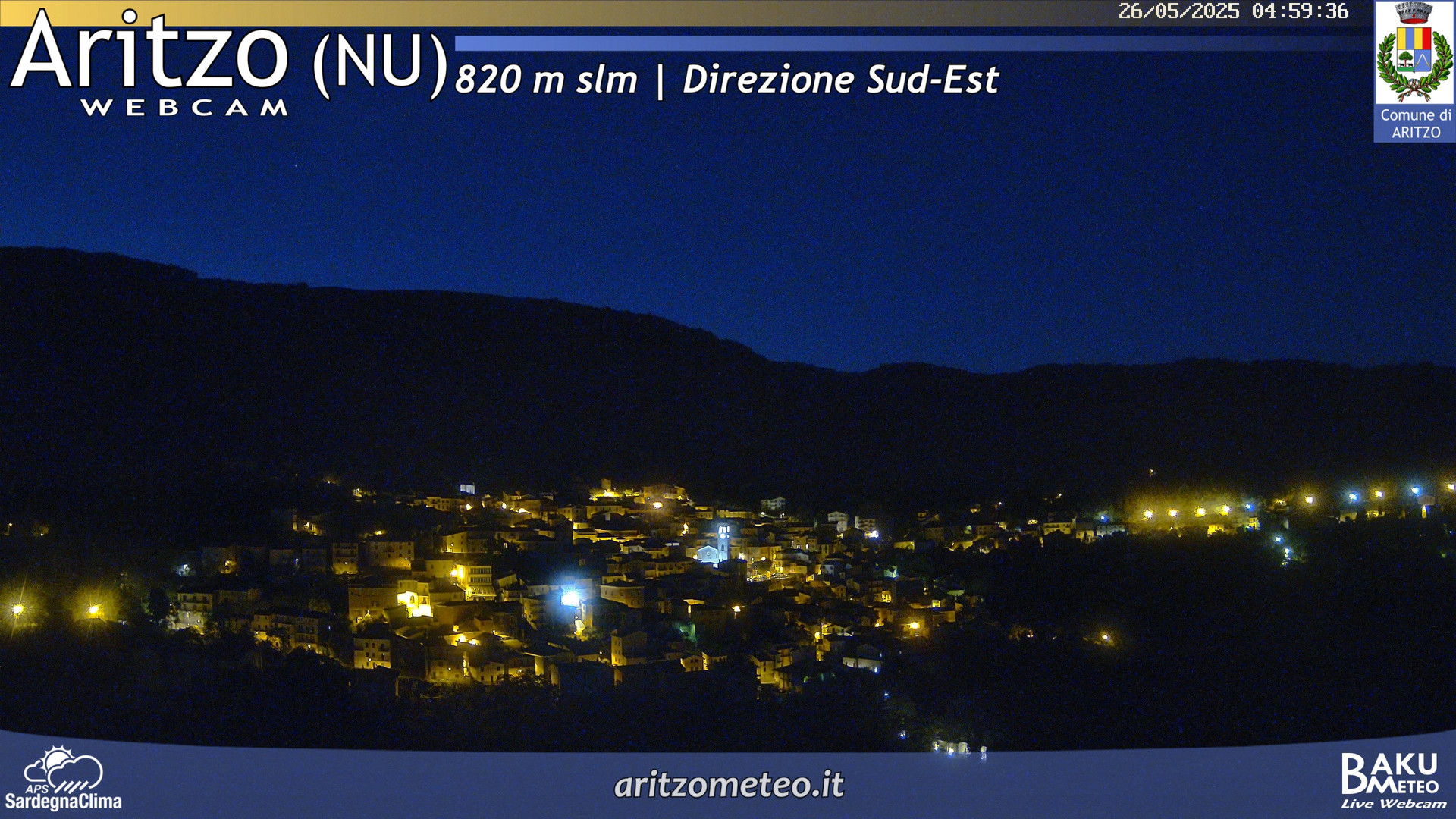 time-lapse frame, Aritzo webcam