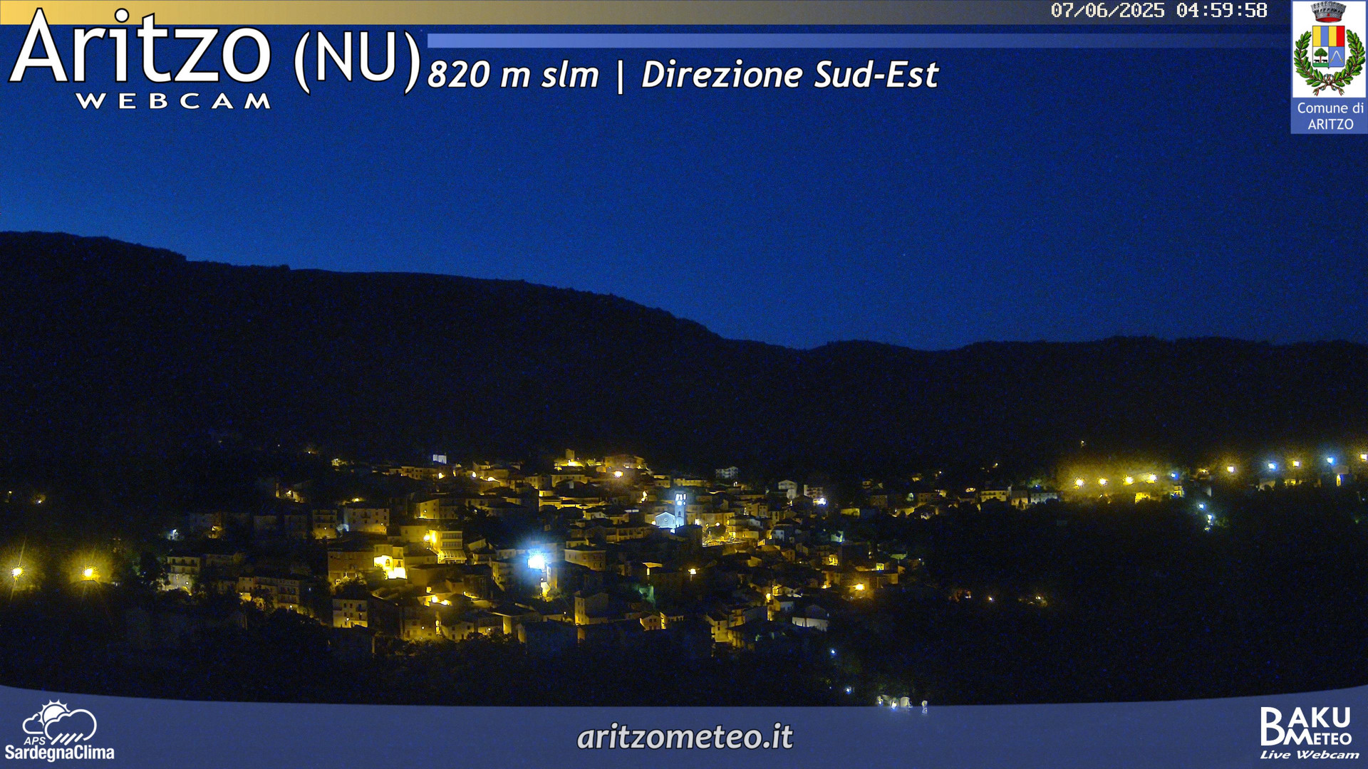 time-lapse frame, Aritzo webcam