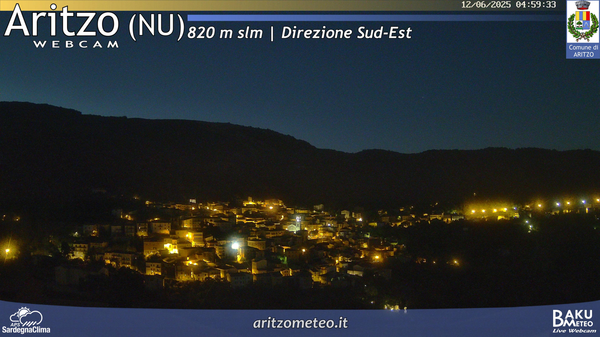 time-lapse frame, Aritzo webcam