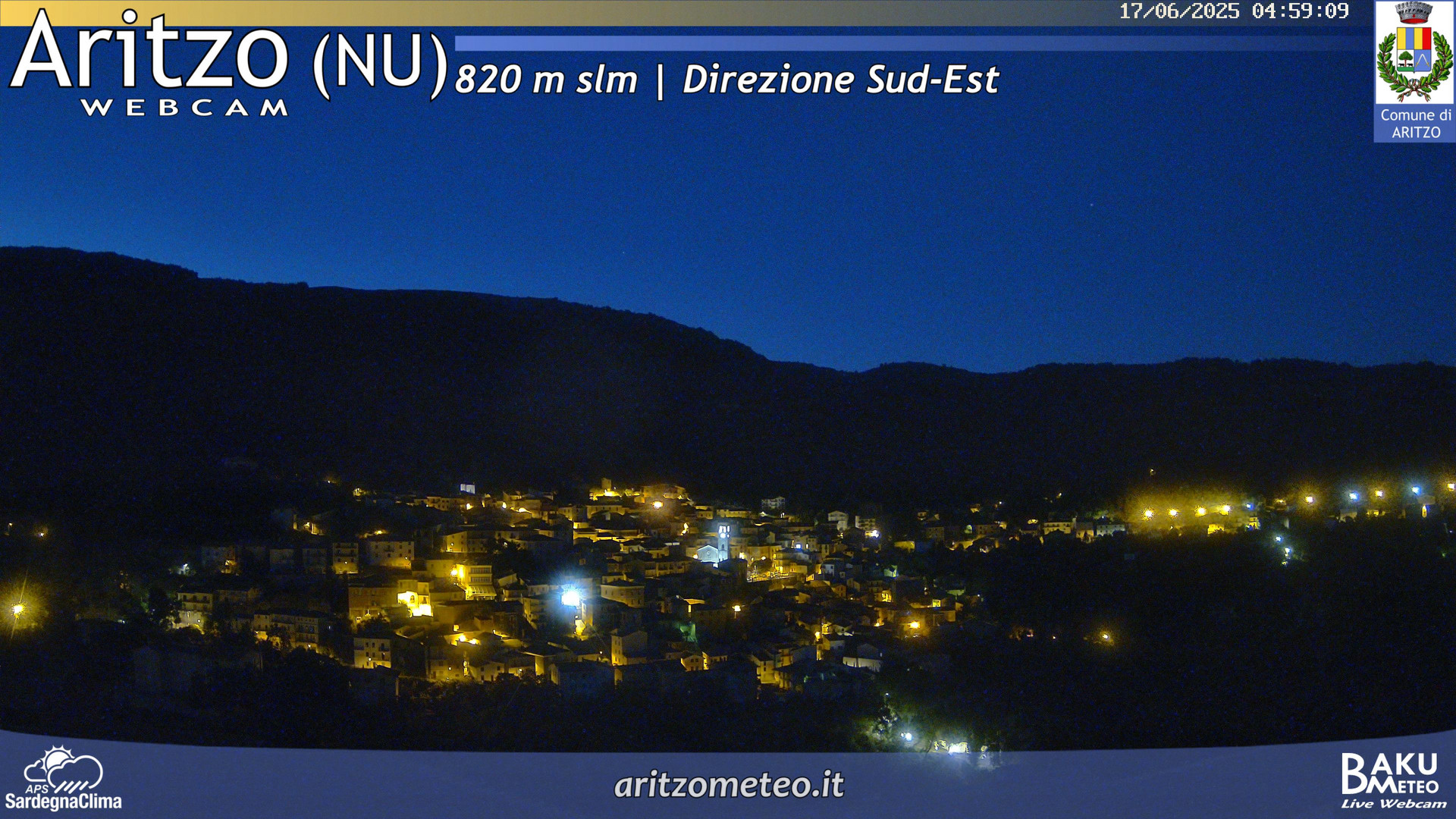 time-lapse frame, Aritzo webcam
