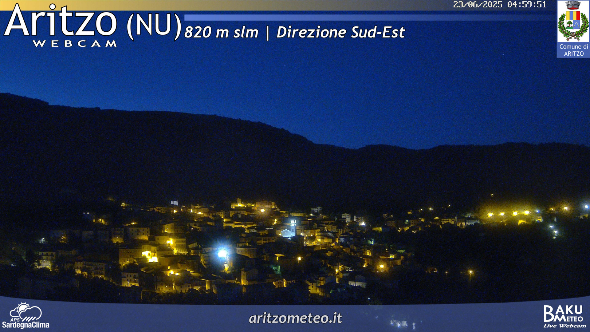 time-lapse frame, Aritzo webcam