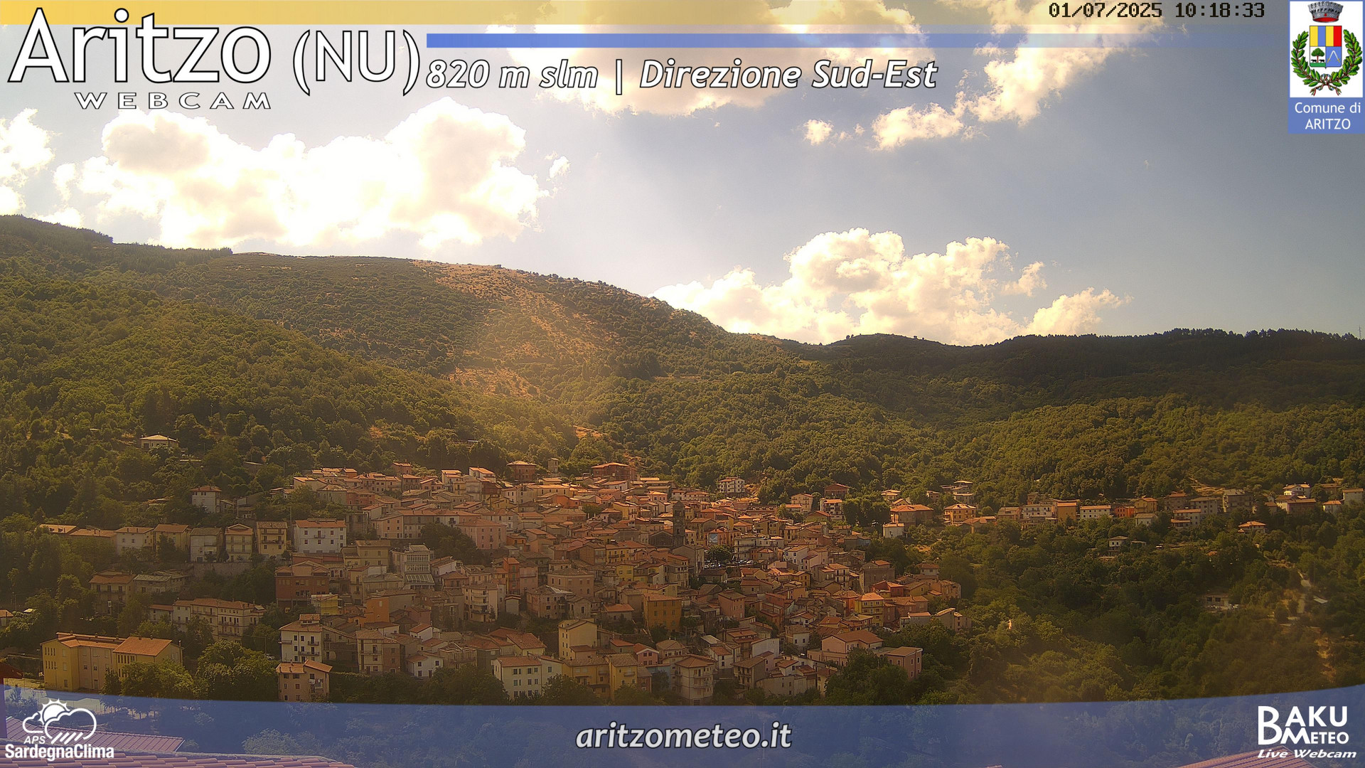 time-lapse frame, Aritzo webcam