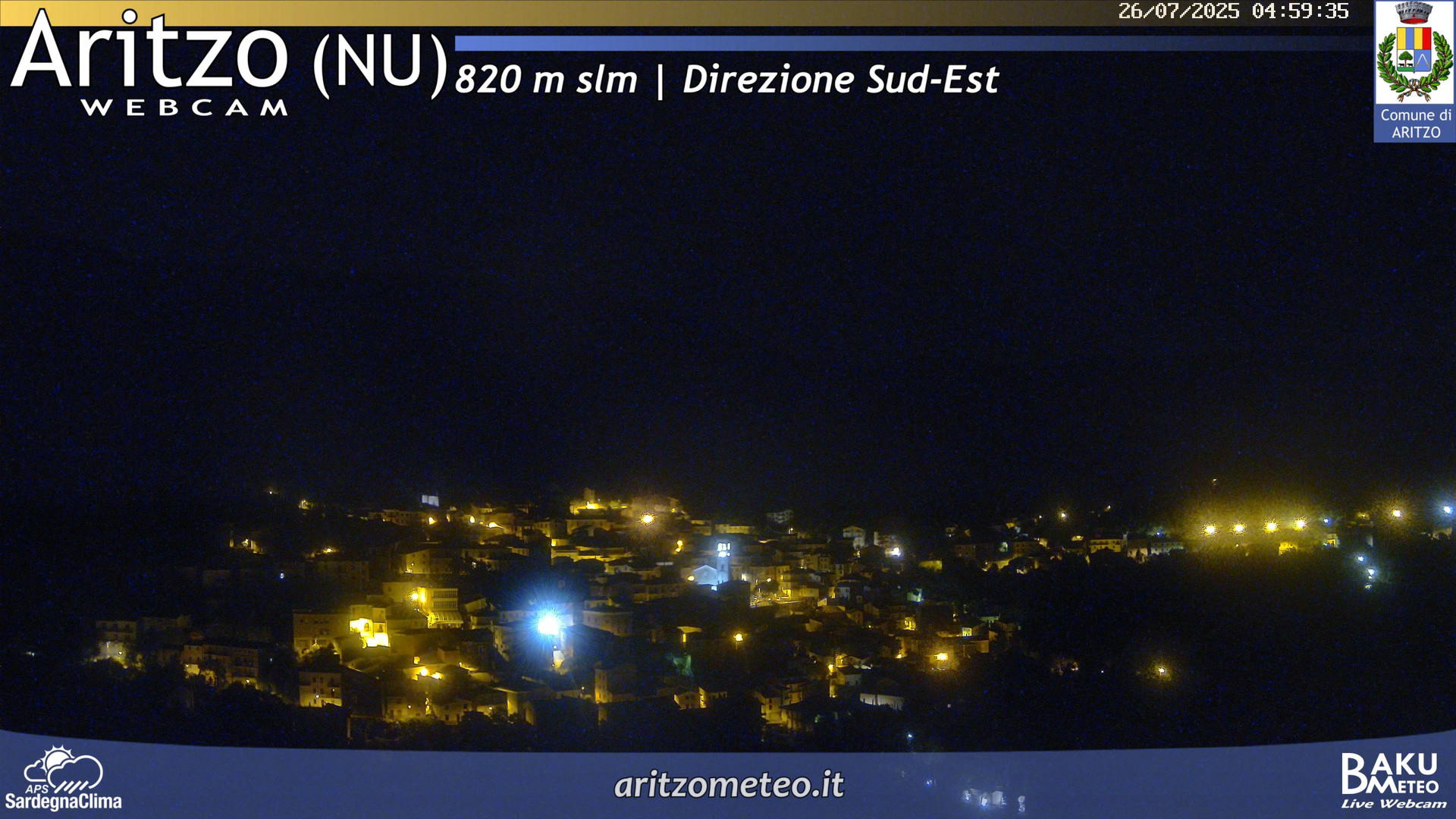 time-lapse frame, Aritzo webcam