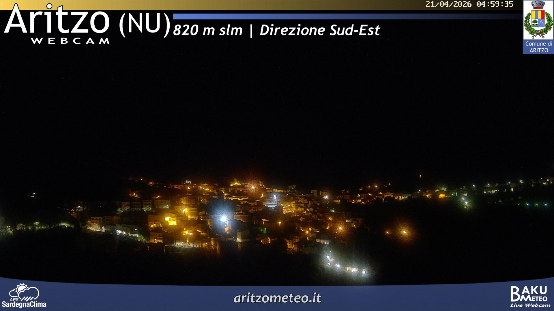 time-lapse frame, Aritzo webcam